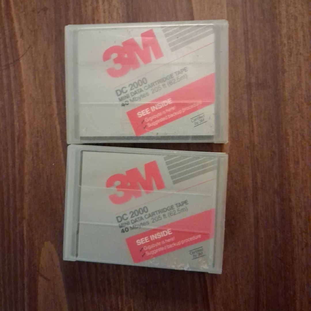 3M Data Tapes - DC 2120 - Lot of 2 - Mini Data Cartridge FACTORY SEALED