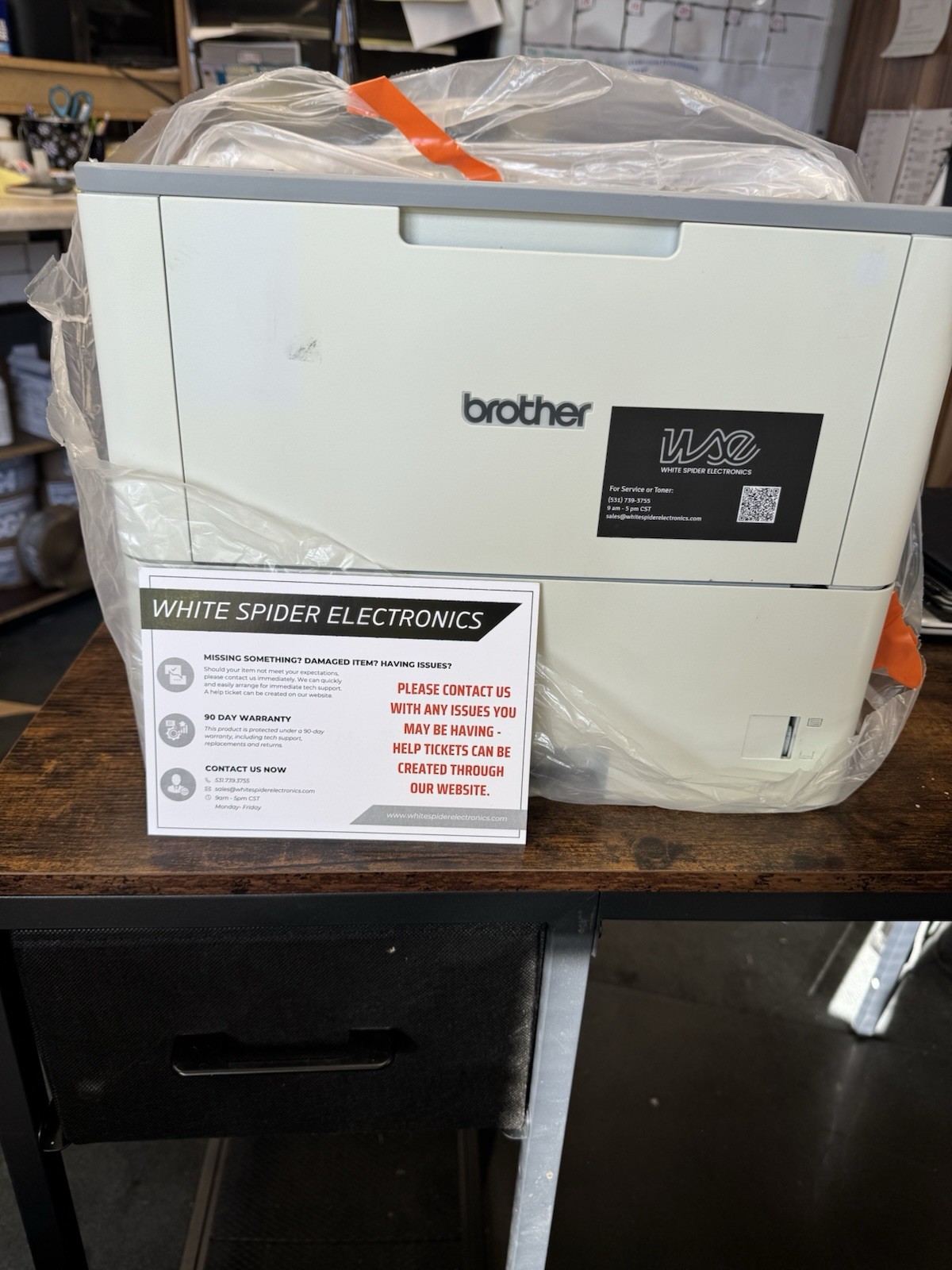 White spider electronics brother printer model HL-L6250DW (new)