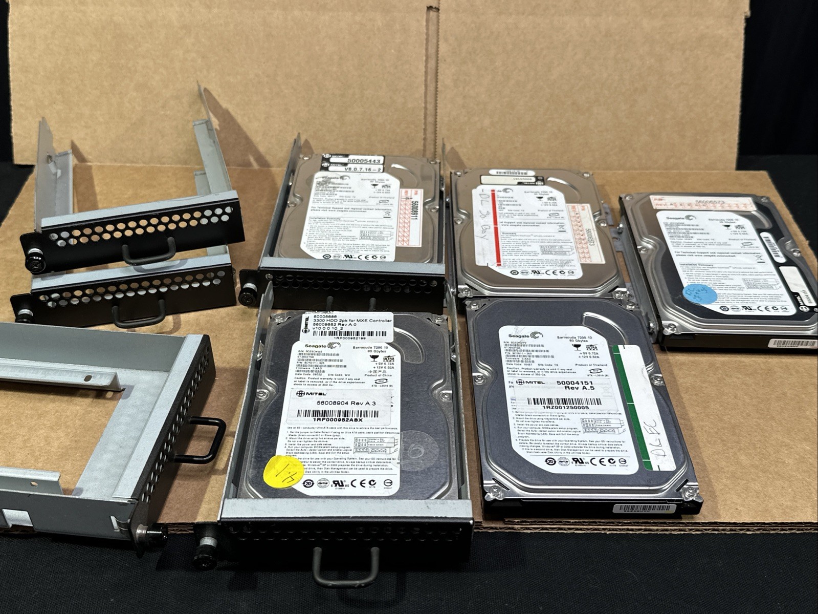 Seagate Barracuda 7200.10 80GB Internal HD 9CY011-305 Lot Of 5