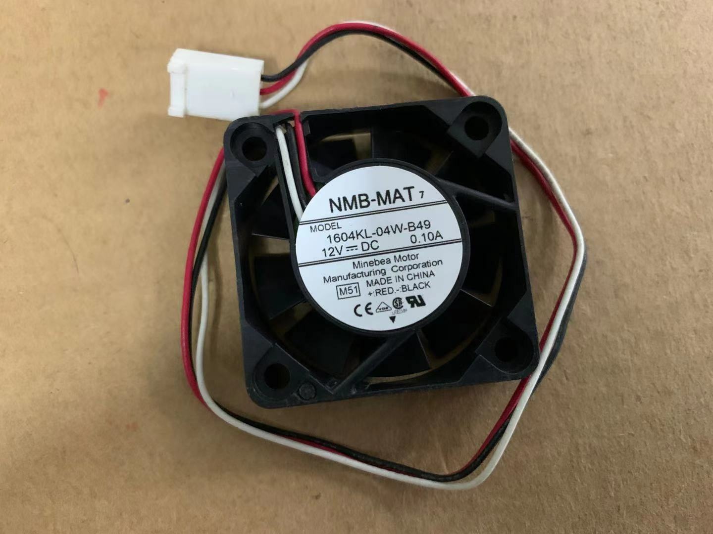  4010 4CM NMB-MAT 1604KL-04W-B49 CPU Fan 12V 0.1A 40*40*10mm Power Supply Fan
