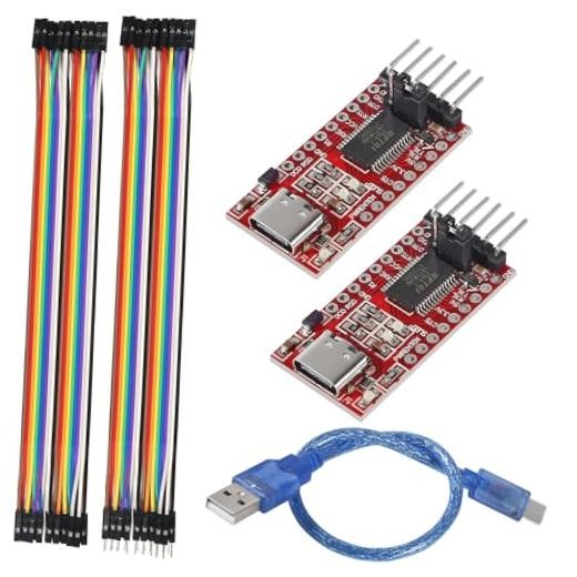 2PCS USB to TTL Serial Converter Adapter Type-C FT232RL Module 3.3V 5.5V Type 2