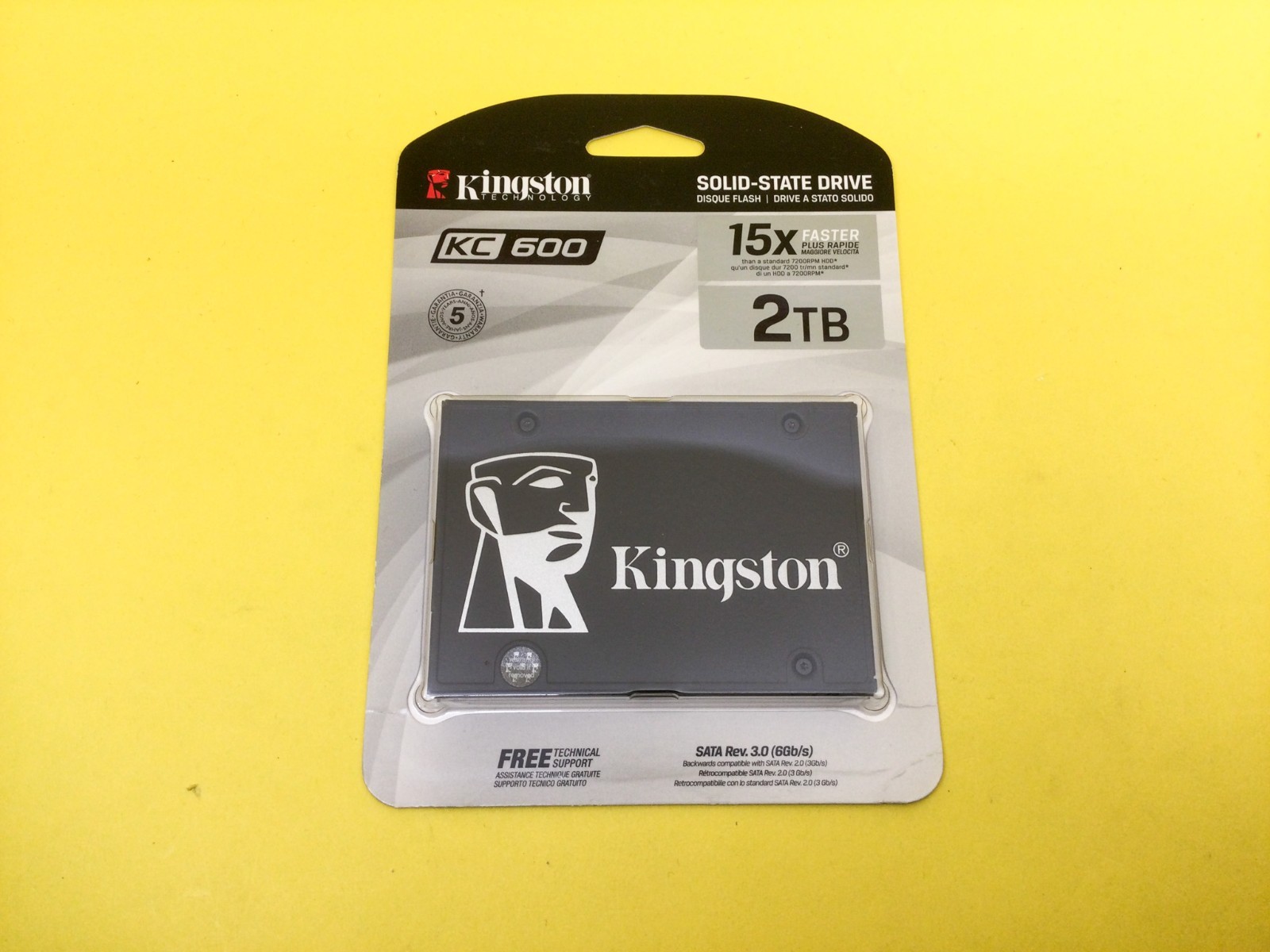 Kingston KC600 2TB SATA 6Gb/s 2.5in Internal SSD SKC600/2048G New Sealed