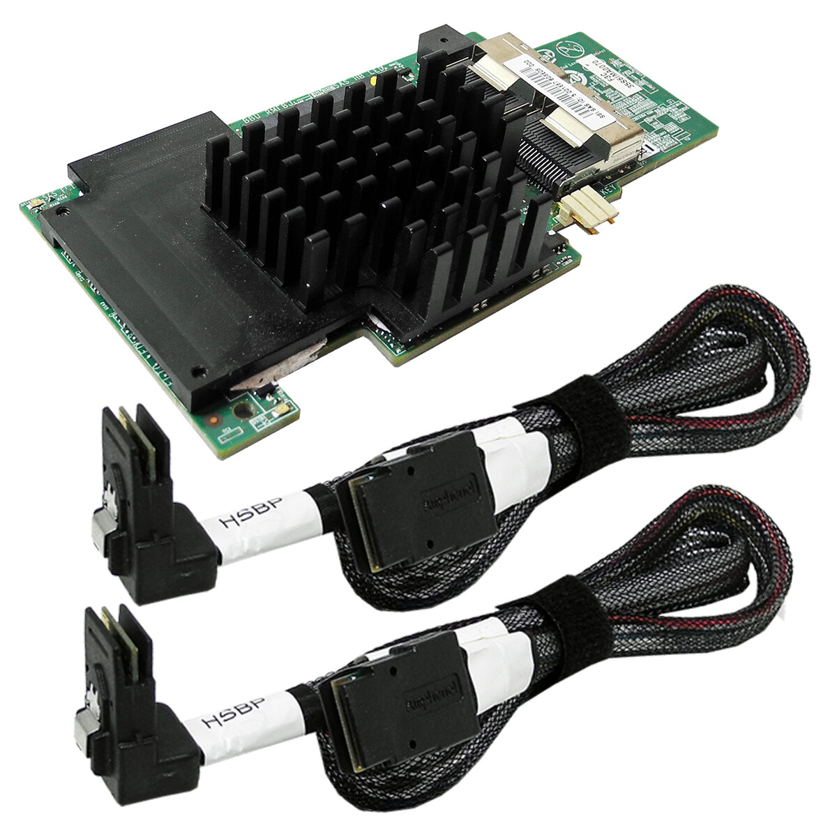 Intel PBA G35316-610 Dual-Port Integrated RAID Module + 2x G94562-001 SAS Cables