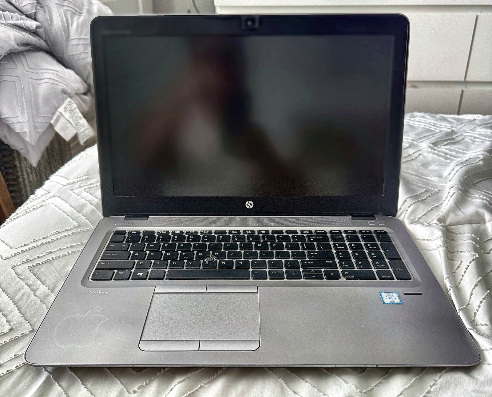 HP EliteBook 850 G3 15.6" i7 vPro FOR PARTS/REPAIR No RAM/SSD w/ Battery+Charge