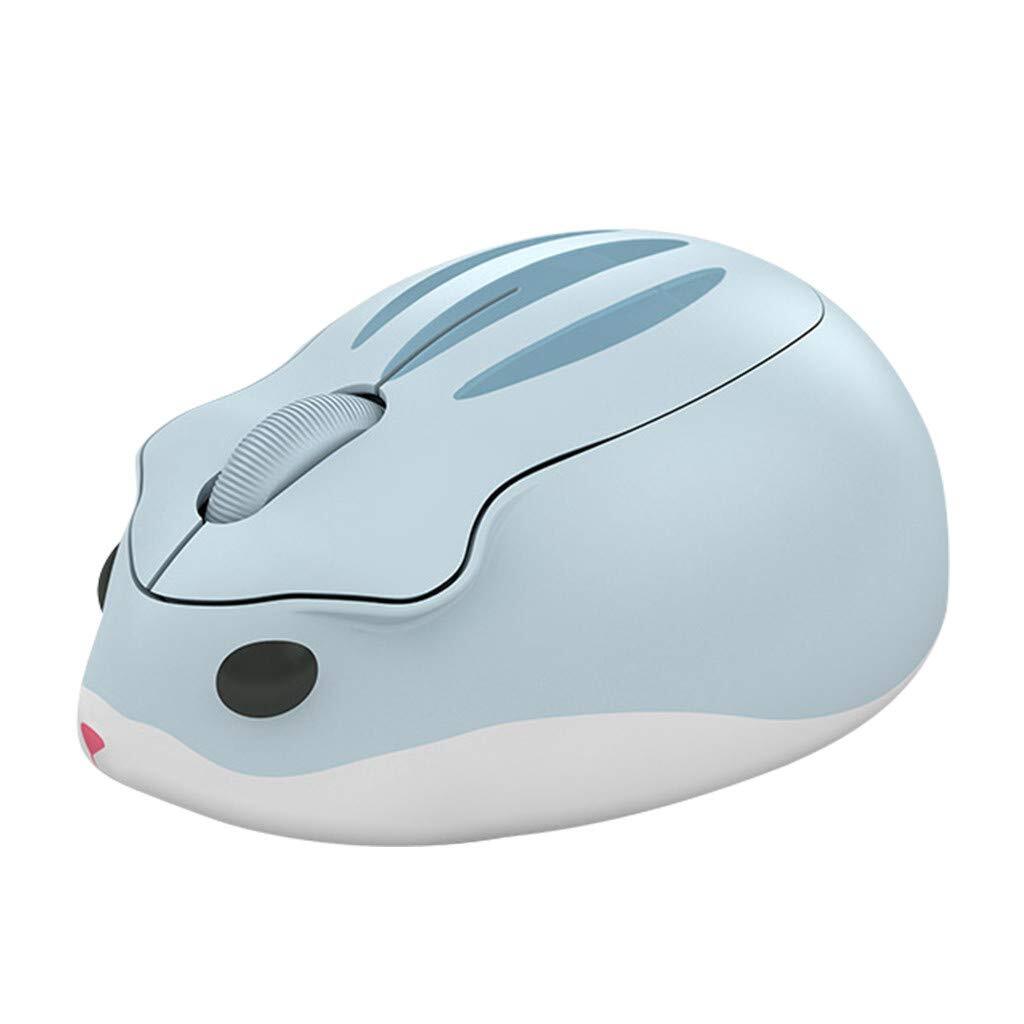 2.4GHz Wireless Mouse Cute Hamster Shape Less Noice Portable Mobile Optical 1...
