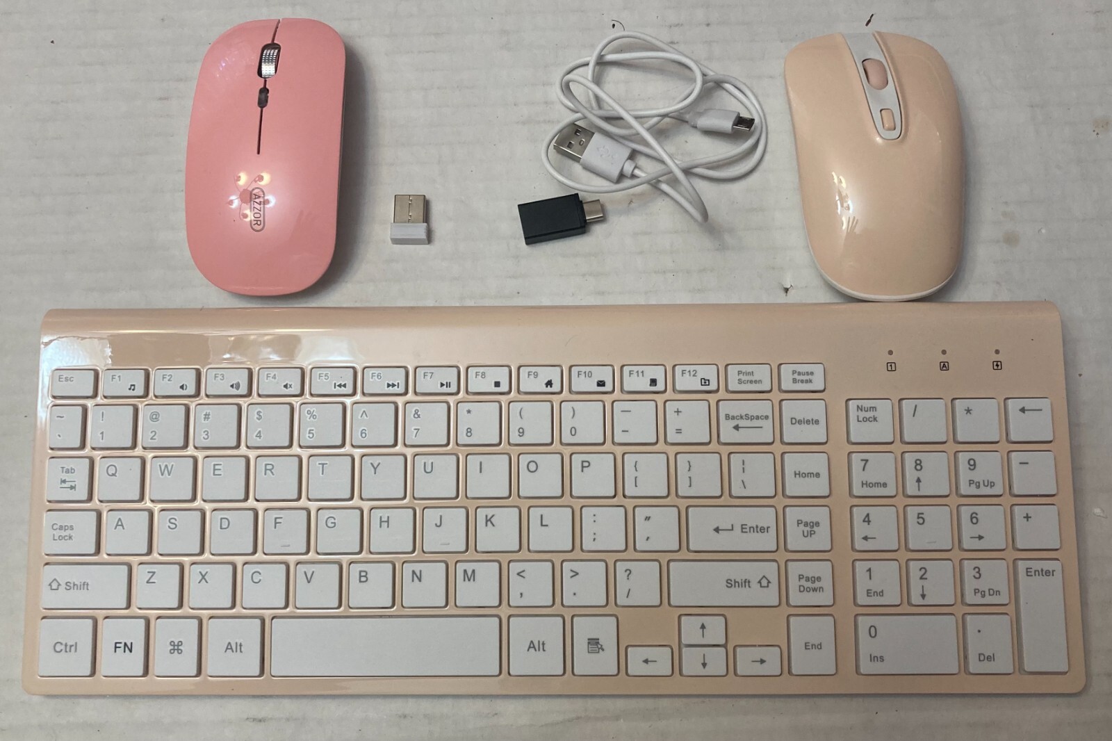 Cimetech Ultra Thin Wireless Keyboard Mouse Set 2.4G Ergonomic KF-10+TM002