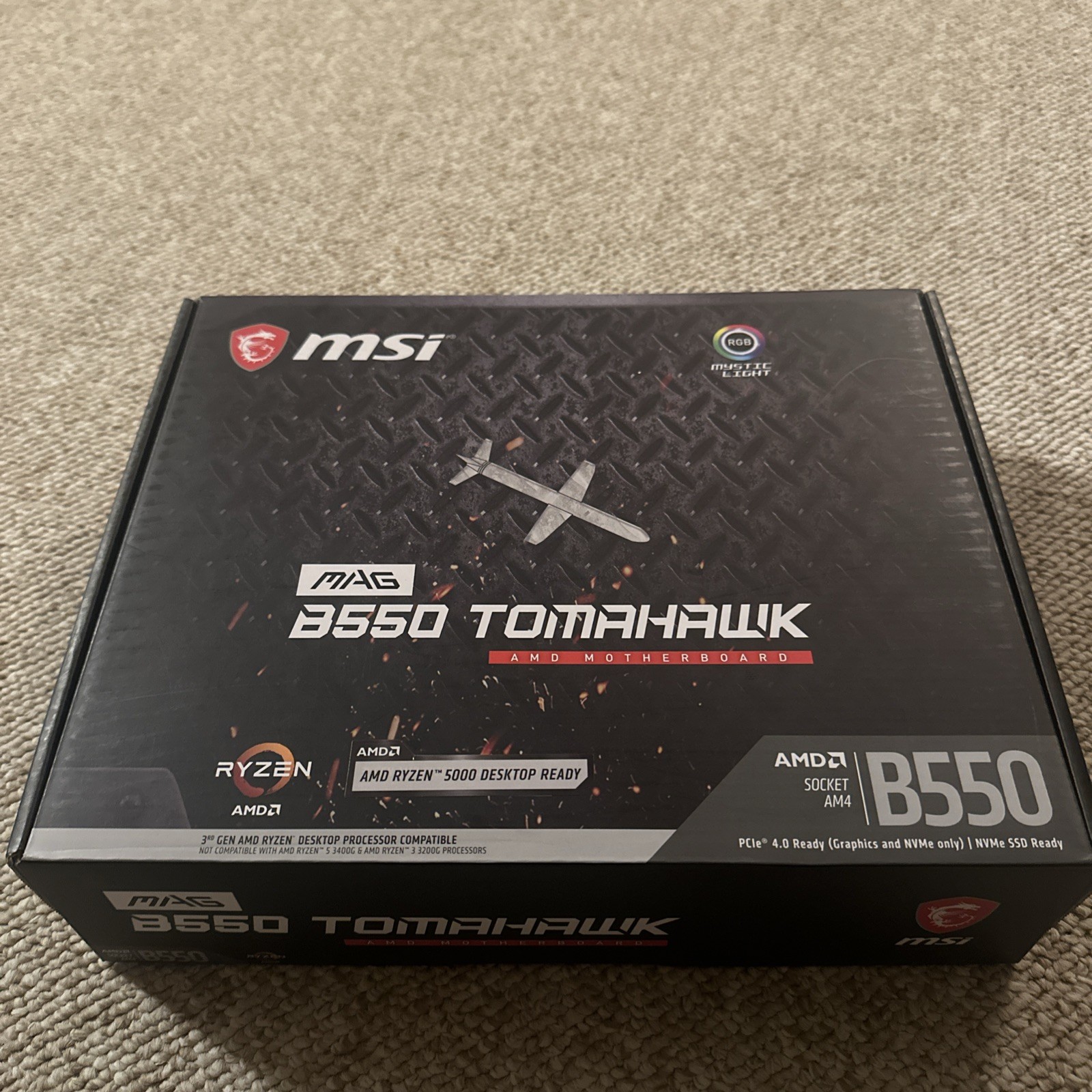 MSI MAG B550 TOMAHAWK Gaming Motherboard AMD MAG-B550-TOMAHAWK - NIB