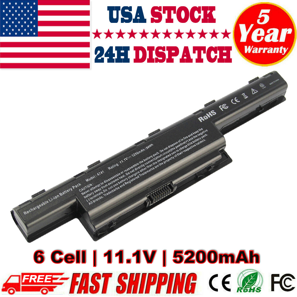 For Gateway 15.6" Q5WTC NE56R Laptop Battery 11.1V 5200mAh AS10D31 AS10D3E ONLY