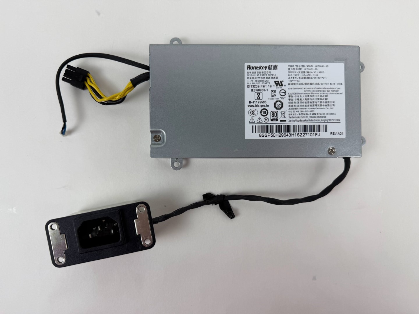 180w Power Supply 5P51D76975 HKF1801-3D for Lenovo M90a Pro Gen 3