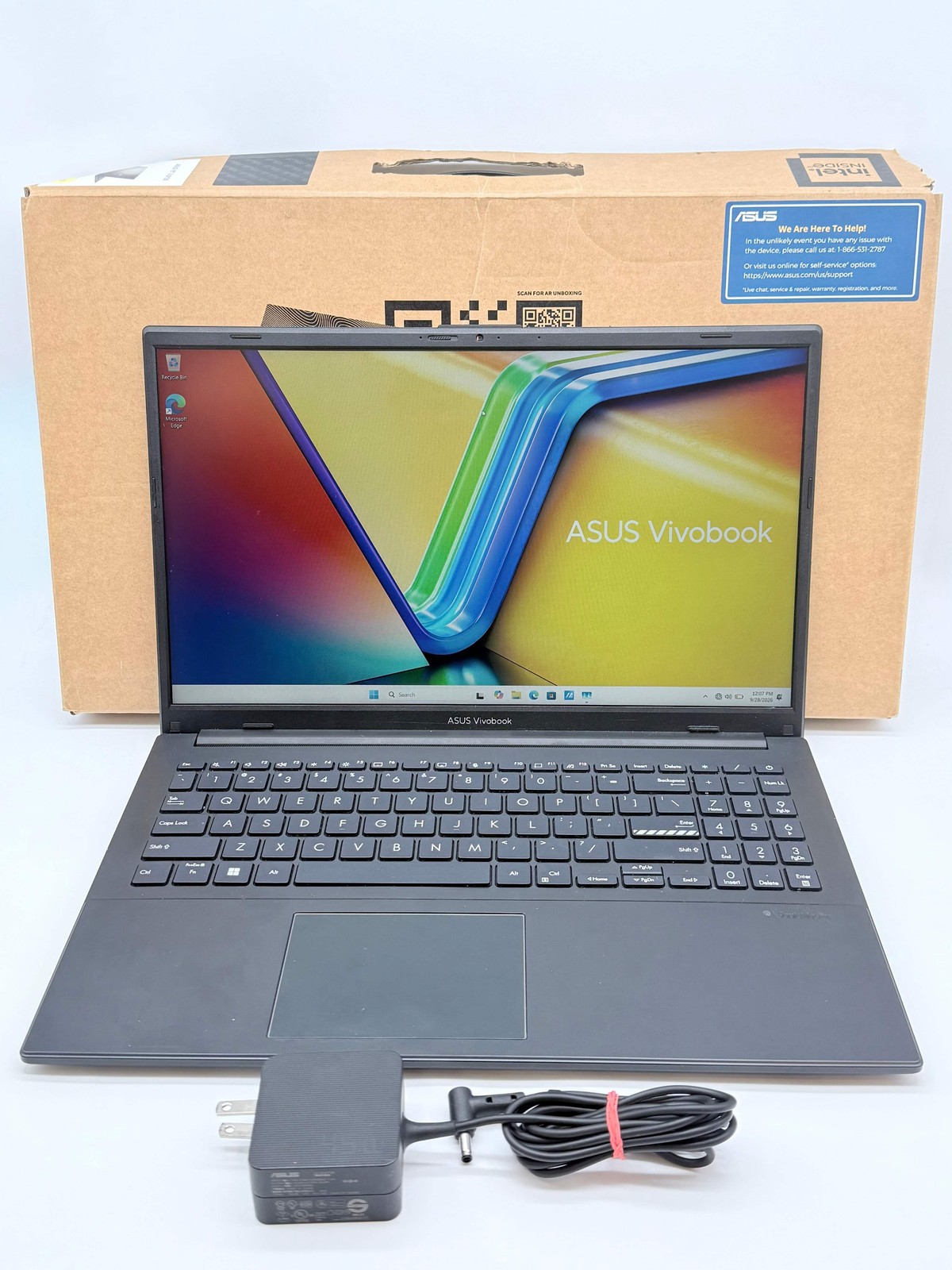 Asus VivoBook Go 15 E1504G 15.6" i3-N305 8GB 128GB SSD Black Used