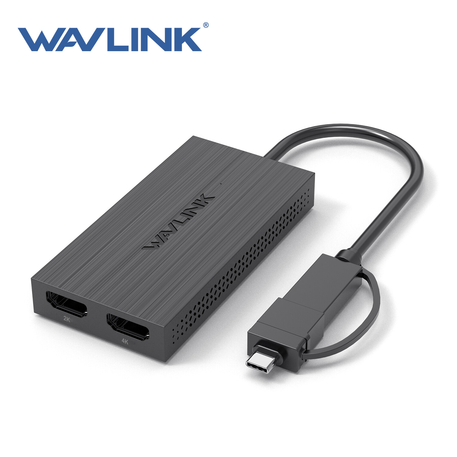 WAVLINK USB A/C to HDMI Hub Dual Monitors Adapter Thunderbolt 3/4 Compatible