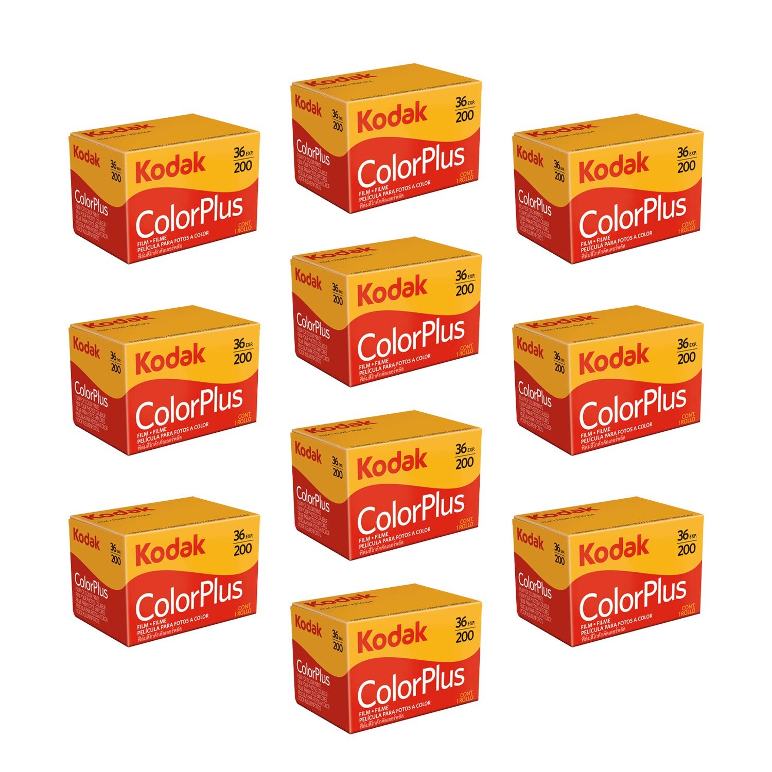 Kodak colorplus 200 asa 36 exposure, (10 Rolls) Pack of 1 1 
