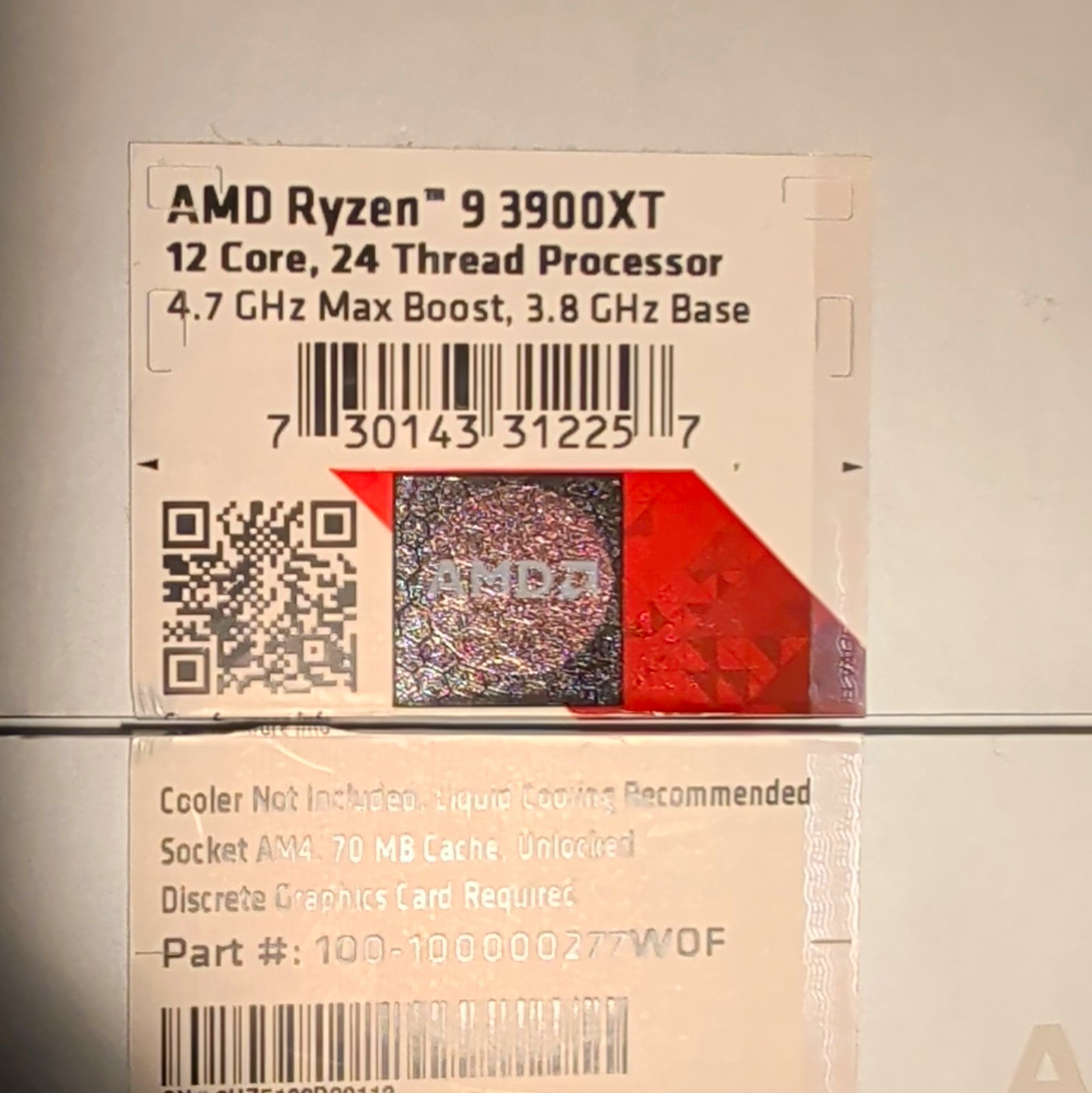 AMD Ryzen 9 3900XT 12-Core 24-Thread 3.8GHz Socket AM4 PCIe 4.0 MPN