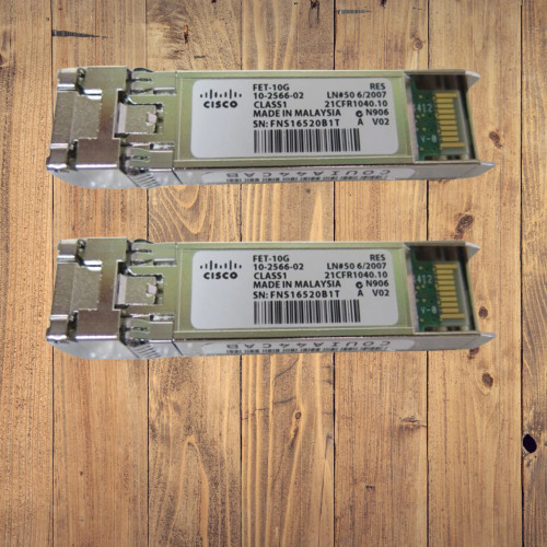 Cisco FET-10G 10-2566-02 10GB Fabric Extender SFP+ Transceiver