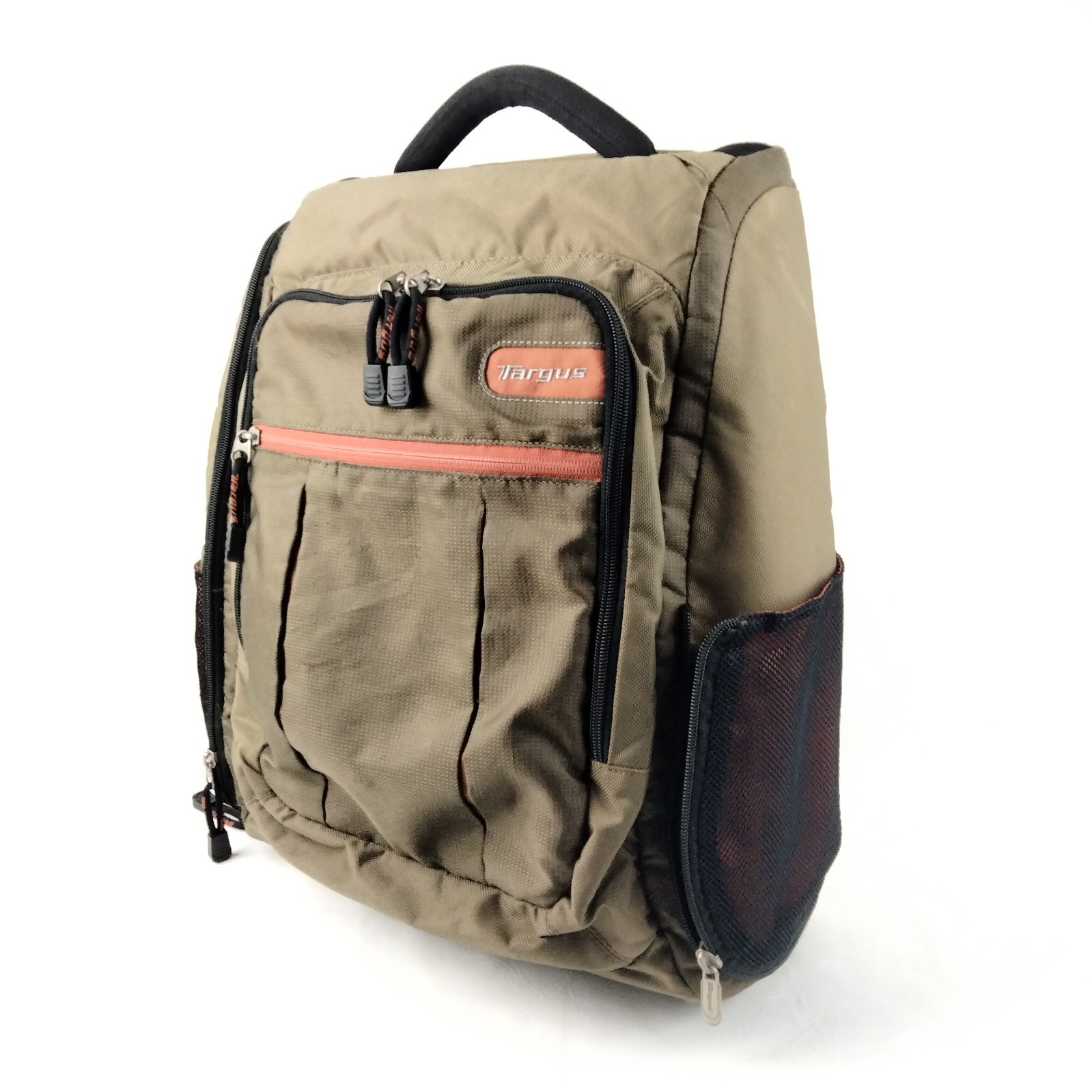 Targus Grove Sling Backpack Laptop Bag Olive Sedona Accents TSB109US - EUC/Nice