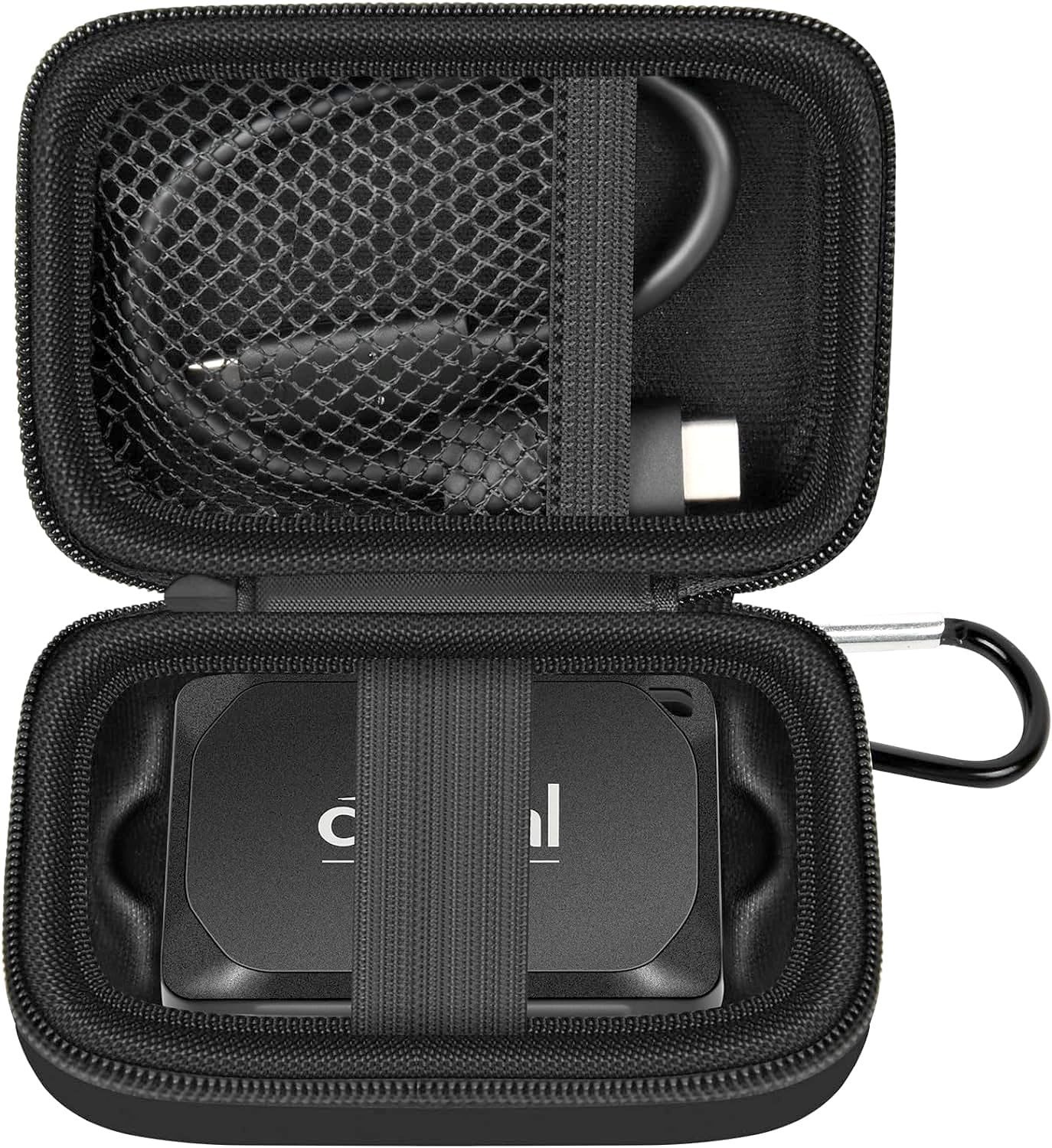 ANKHOH Carrying Case for Crucial X10/ X9 Pro 8TB/ 6TB/ 4TB Medium, Black