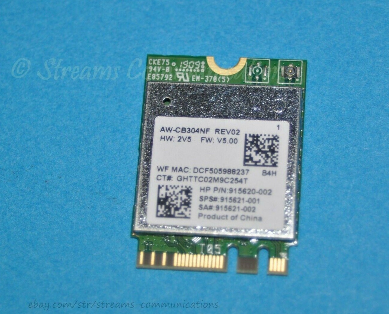 HP Notebook 14-DK 14-dk0076nr 14" Laptop WiFi Card