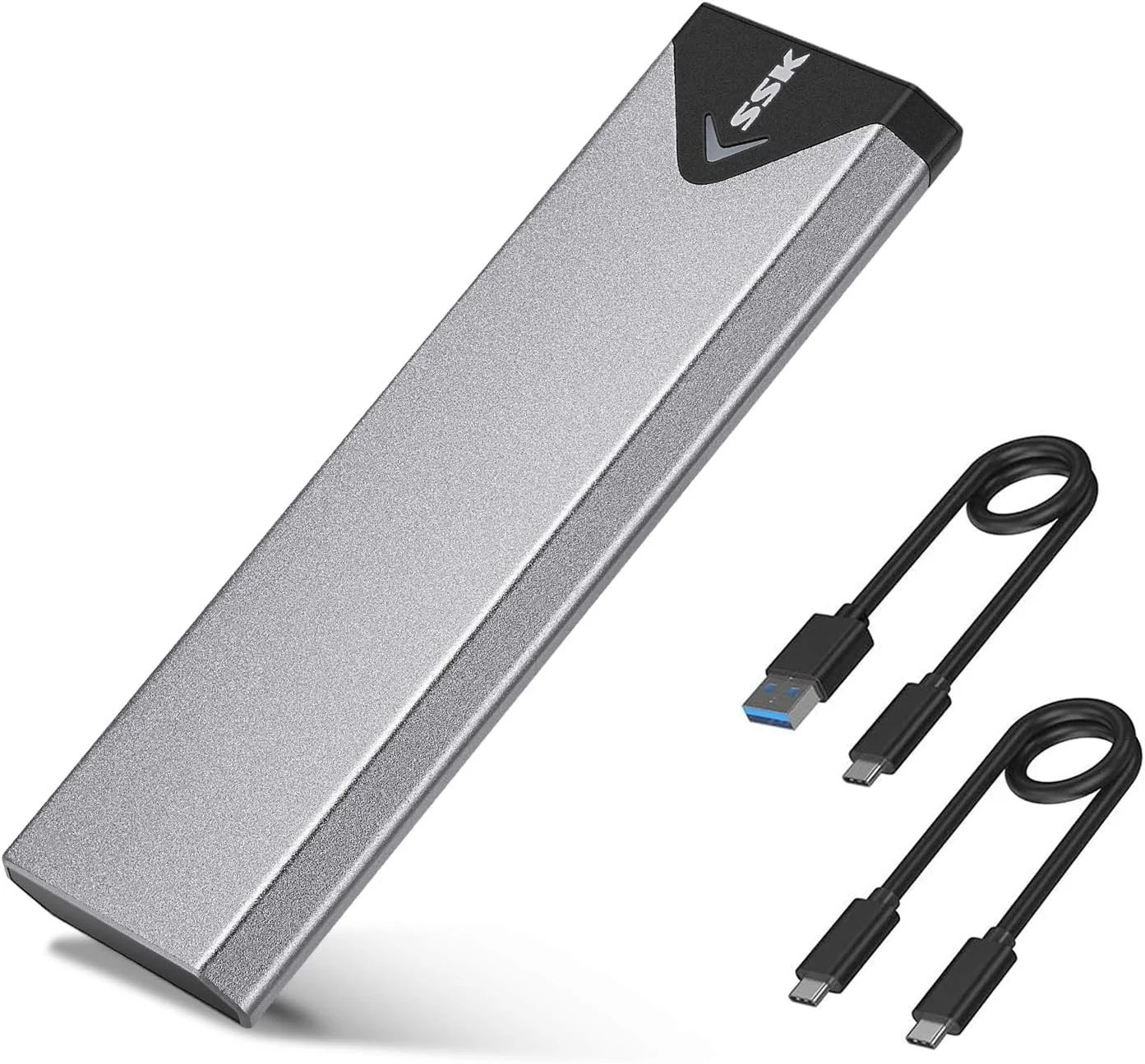 M.2 NVME SATA SSD Enclosure, Improved RTL9210B Chip USB 3.2 Gen 2 10Gbps to PCI-