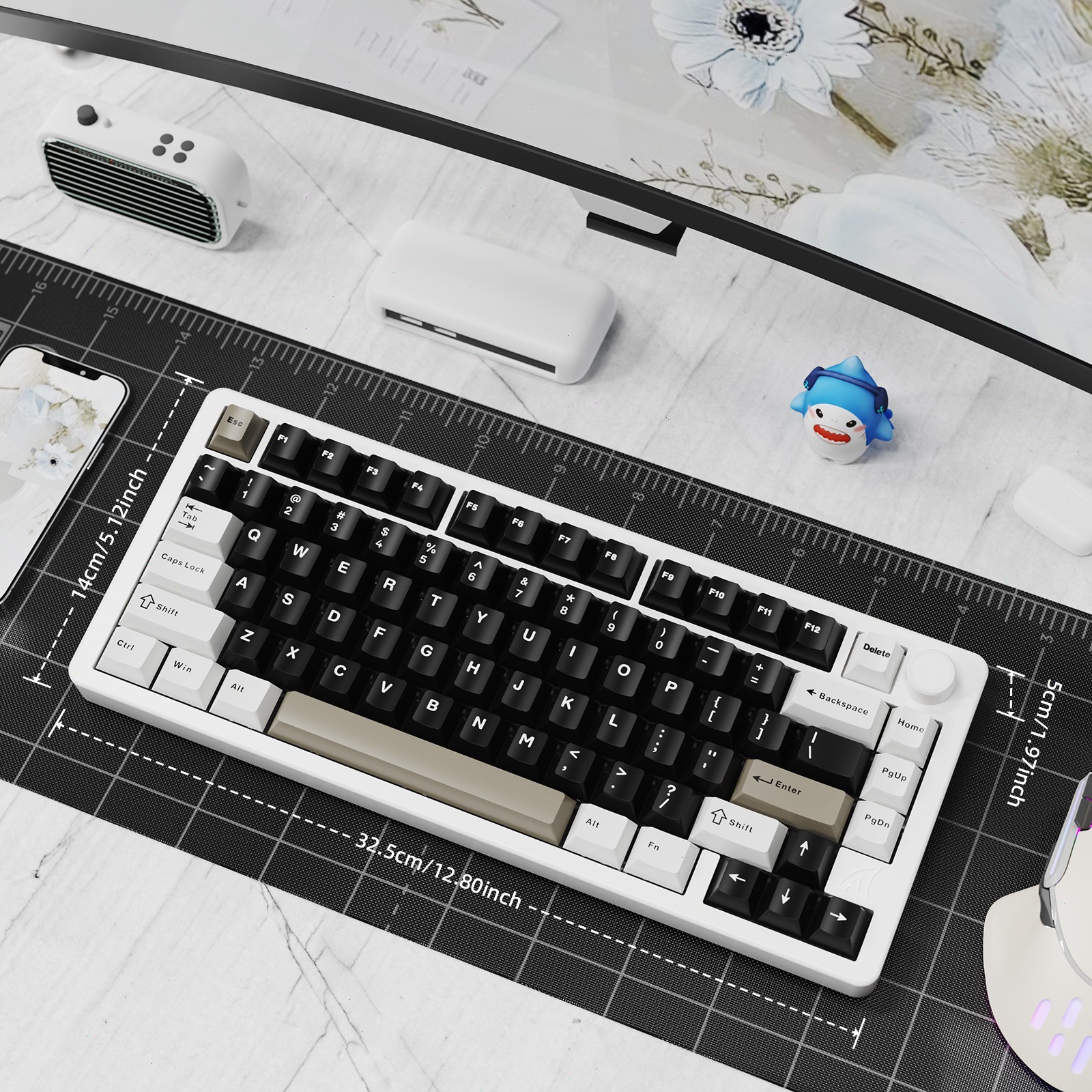 ATTACK SHARK X86 75% Wireless Tri-Mode Mechanical Gaming Keyboard Hot Swap RGB