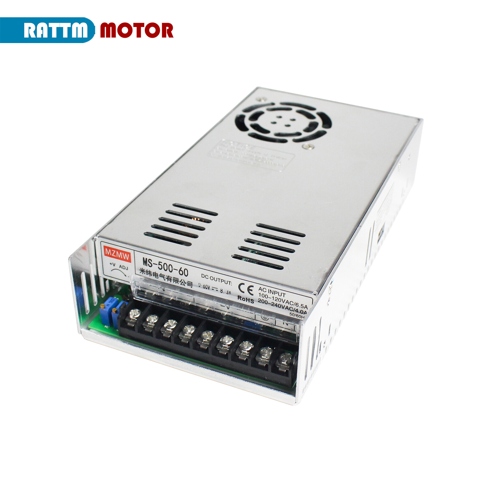 【US】500W 60V 72V DC Switching Power Supply 110V/220V AC to DC for LED Light/CCTV