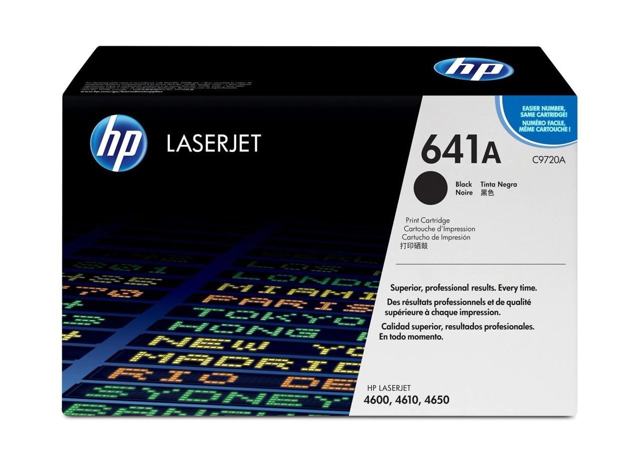 HP 641A C9720A Black Toner Cartridge 1-Count for Color LaserJet 4600 4650 New