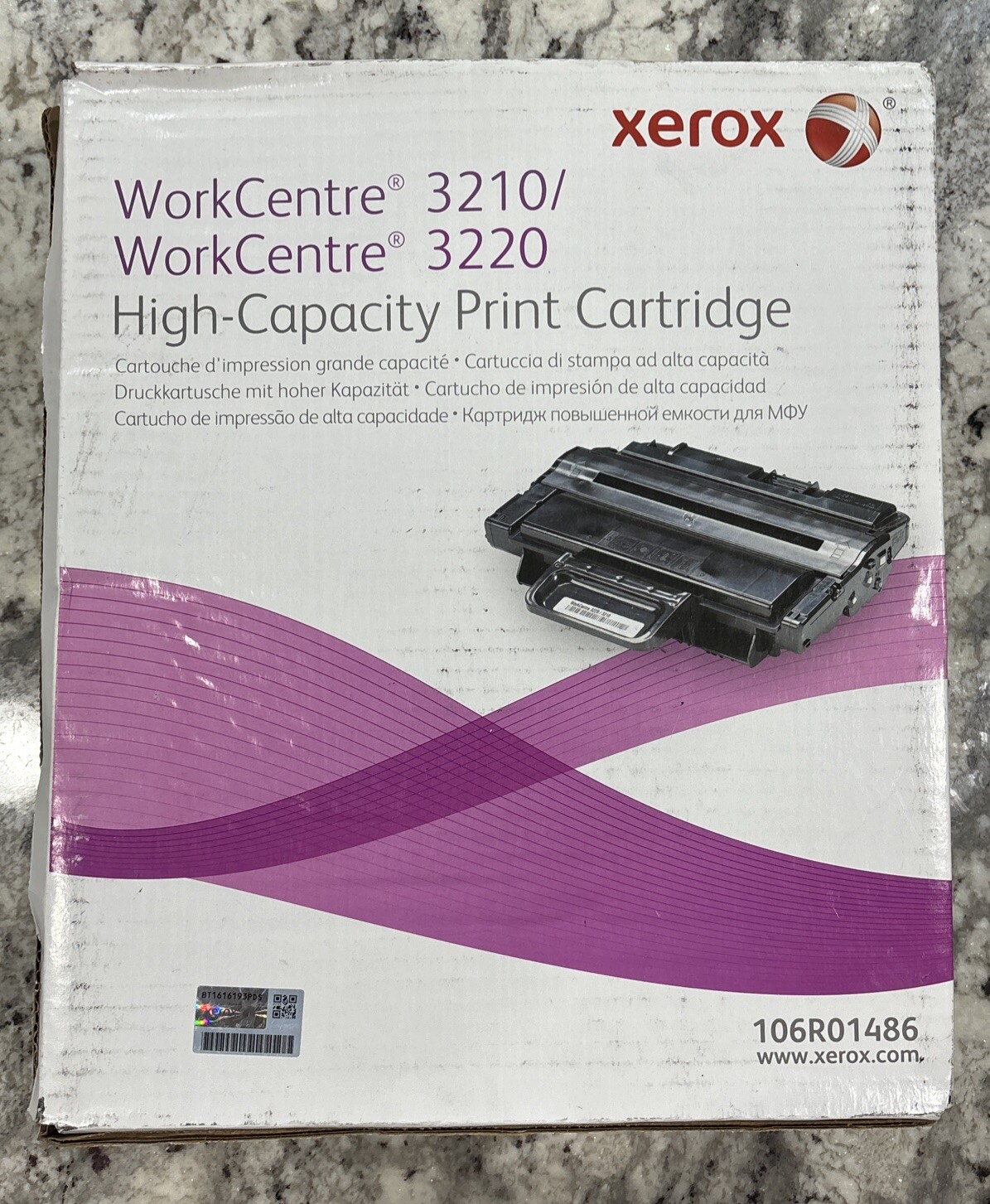 Xerox 106R01486 HIGH CAPACITY Black Toner Cartridge OEM NEW  - Open Box