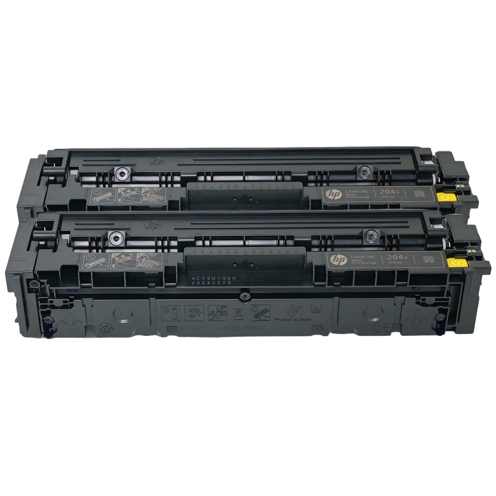 2 Genuine HP 204A CF512A Yellow Toner for LaserJet M154nw MFP M180n/M180nw 181fw
