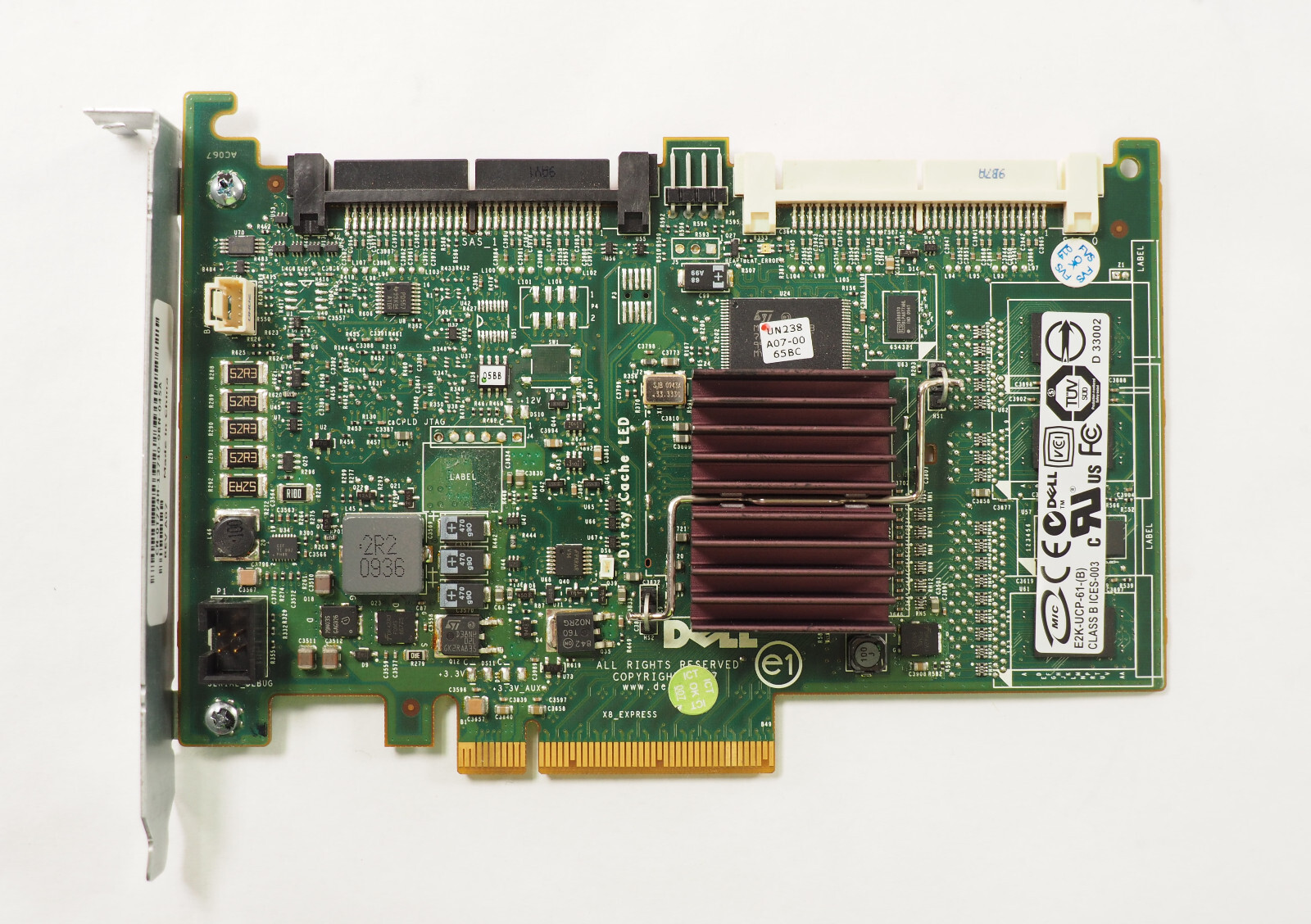 Dell T774H PowerEdge PERC 6/i PCI Express x 8 SAS RAID Controller Card