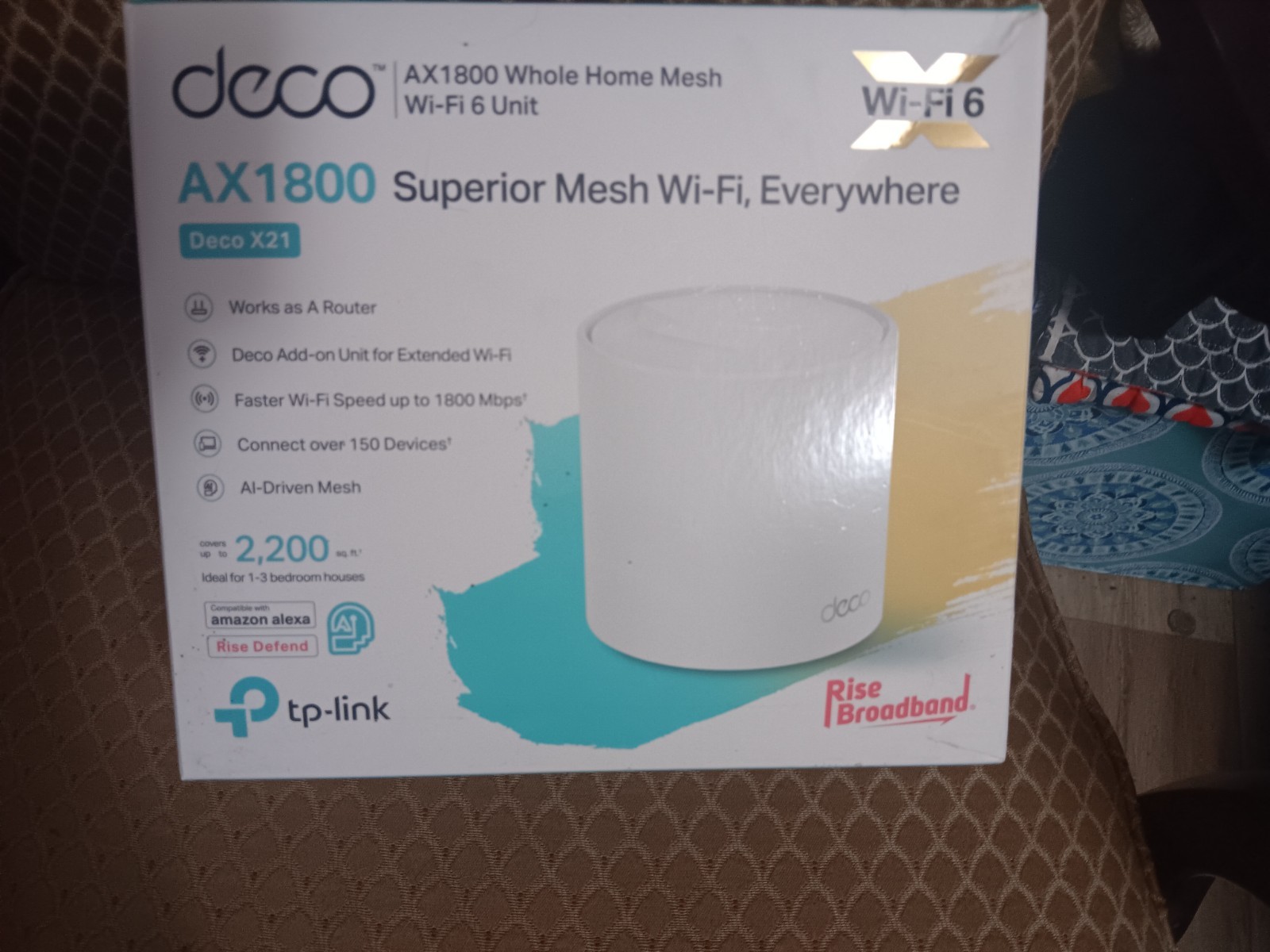 TP-Link Deco X21 AX1800 Dual-Band Mesh WiFi-6 Router