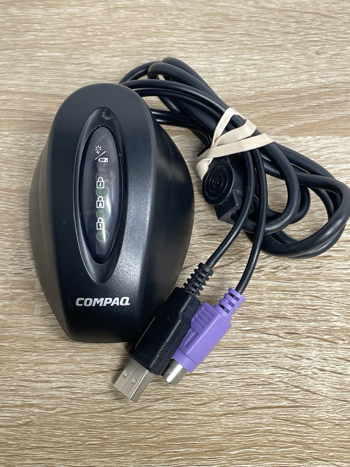 Compaq 27MHz Wireless Desktop Receiver Cat 26-750 USB PS/2 TX76102 Tested Read