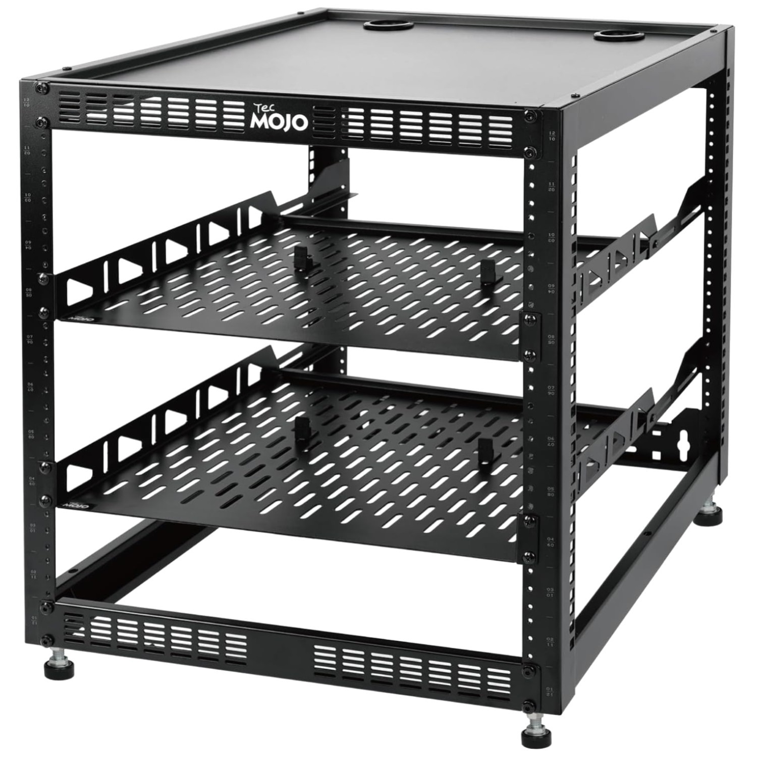 Versatile 12U AV Rack with Ventilated Shelves