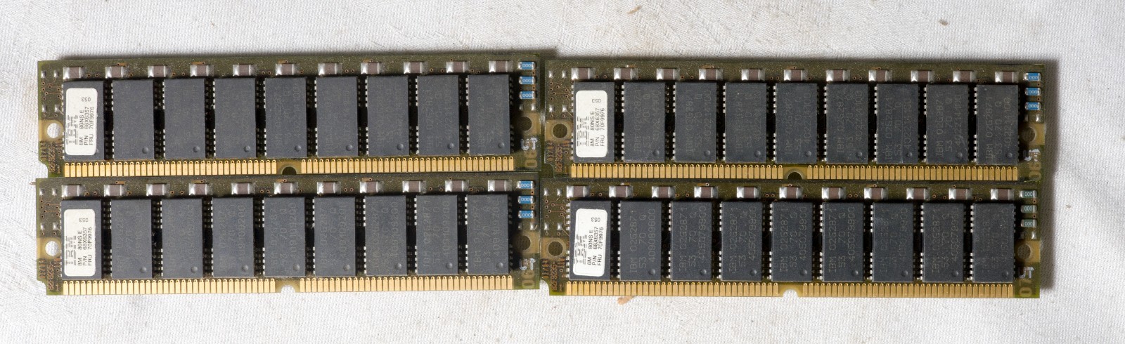 Vintage IBM 8MB ECC Parity 72 pin SIMMs for IBM RS/6000