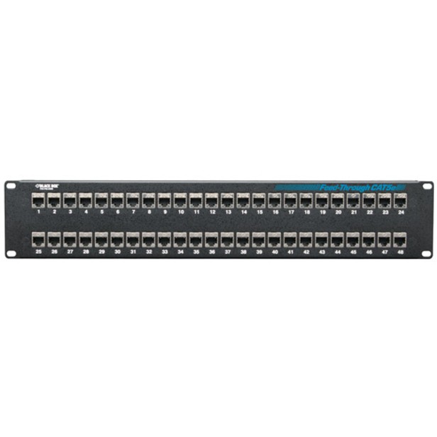 BlackBox JPM806AR2 CAT5e Patch Panel 2U 48-Port Shielded