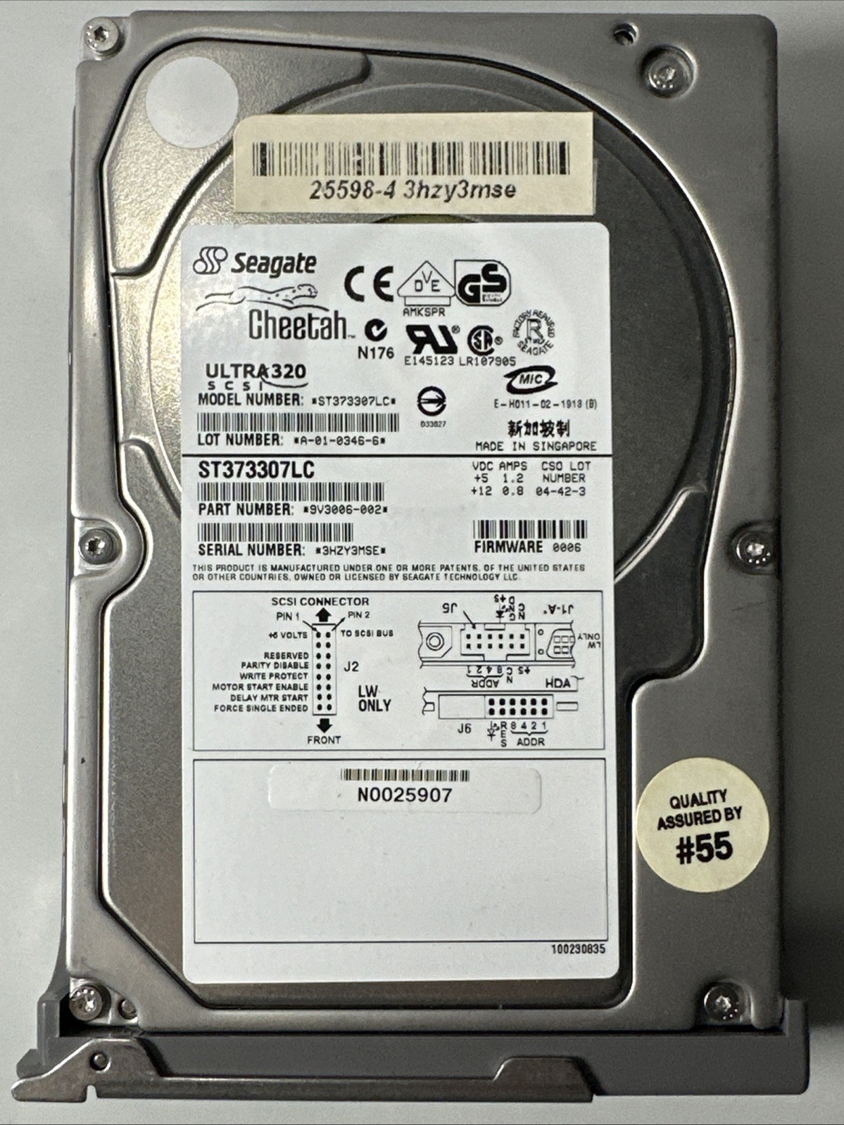Seagate Cheetah 10K.6 73.4GB Internal 10000RPM 3.5" (ST373307LC) HDD
