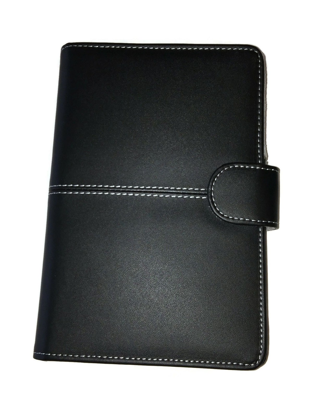 Black Faux Leather Kindle 3 Keyboard Case Cover
