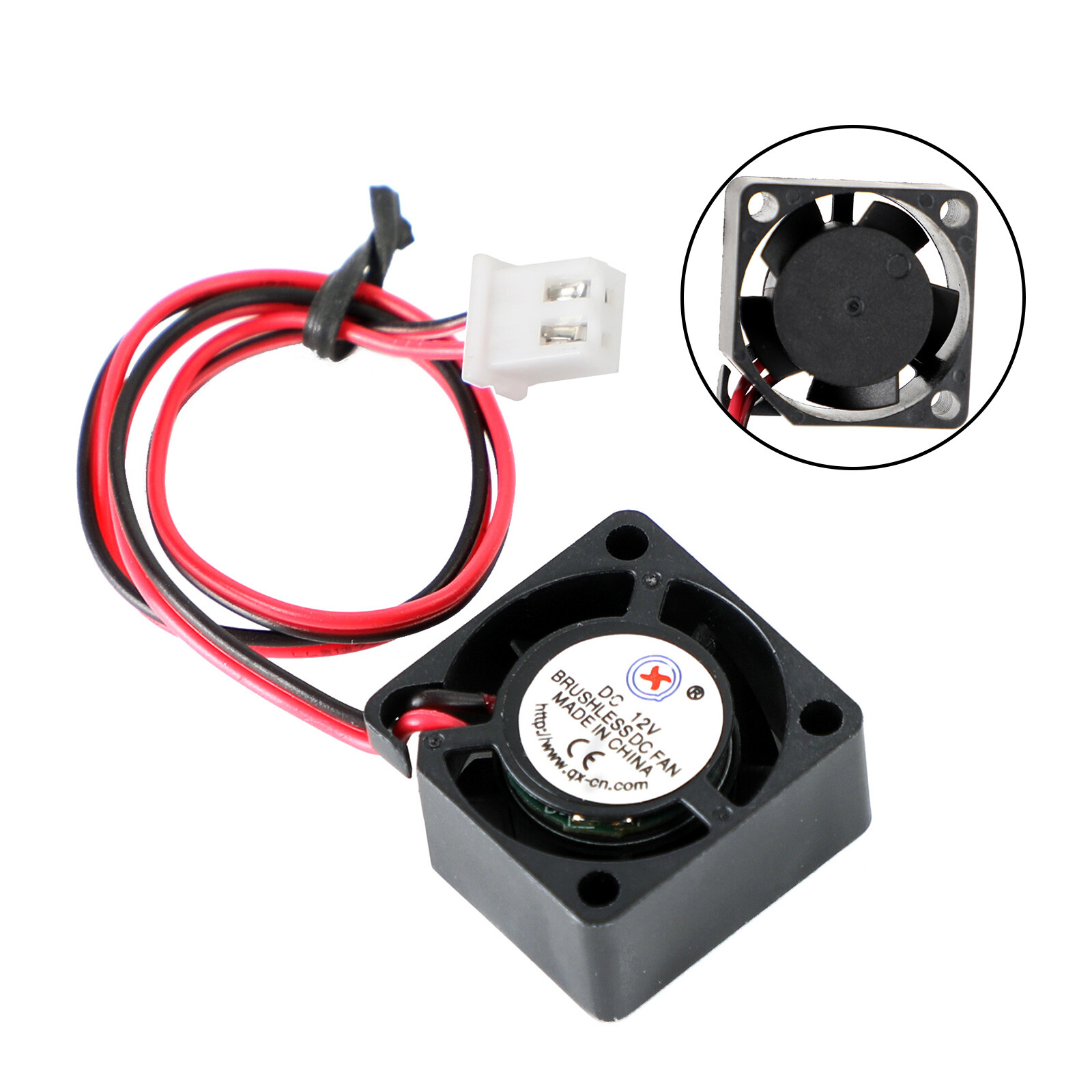 1x Brushless DC Cooling Blower Fan 12V 0.05A 2010 20x20x10mm Sleeve 2 Pin Wire