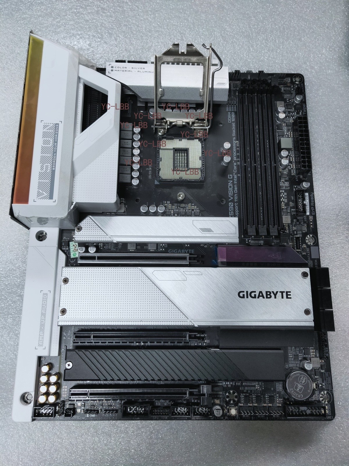 FOR GIGABYTE Z590 VISION G DDR4*4 LGA1200 HDMI Type-C 128GB ATX Ｍotherboard Test