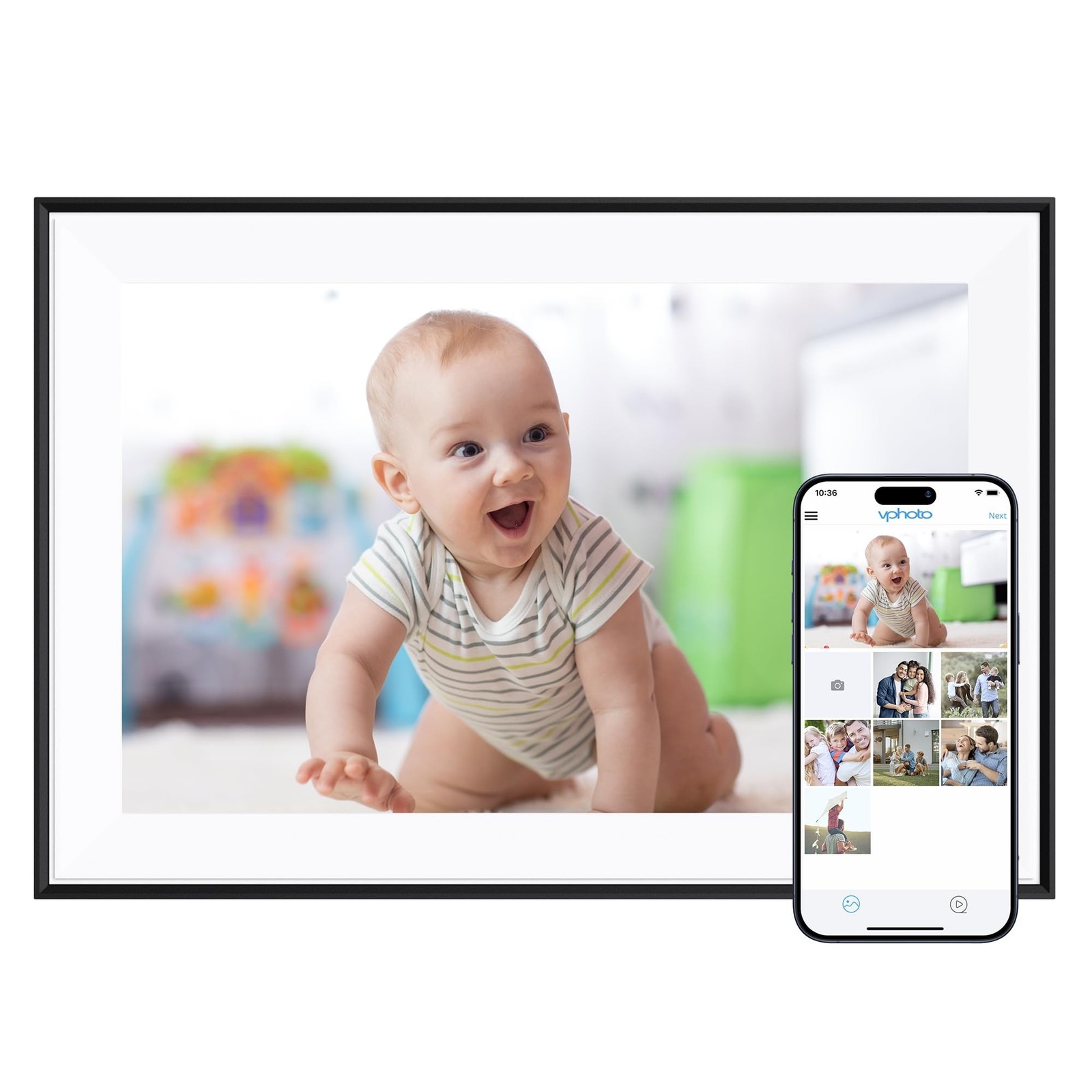 Dragon Touch 10.1'' WIFI Digital Picture Frame - 1280*800 HD IPS Touch Screen...