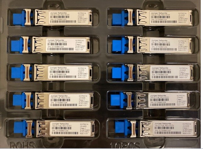 Juniper EX-SFP-1GE-LX40K SFP-1GE-LX40K 1000Base-LX40, 1310 nm 40km price each