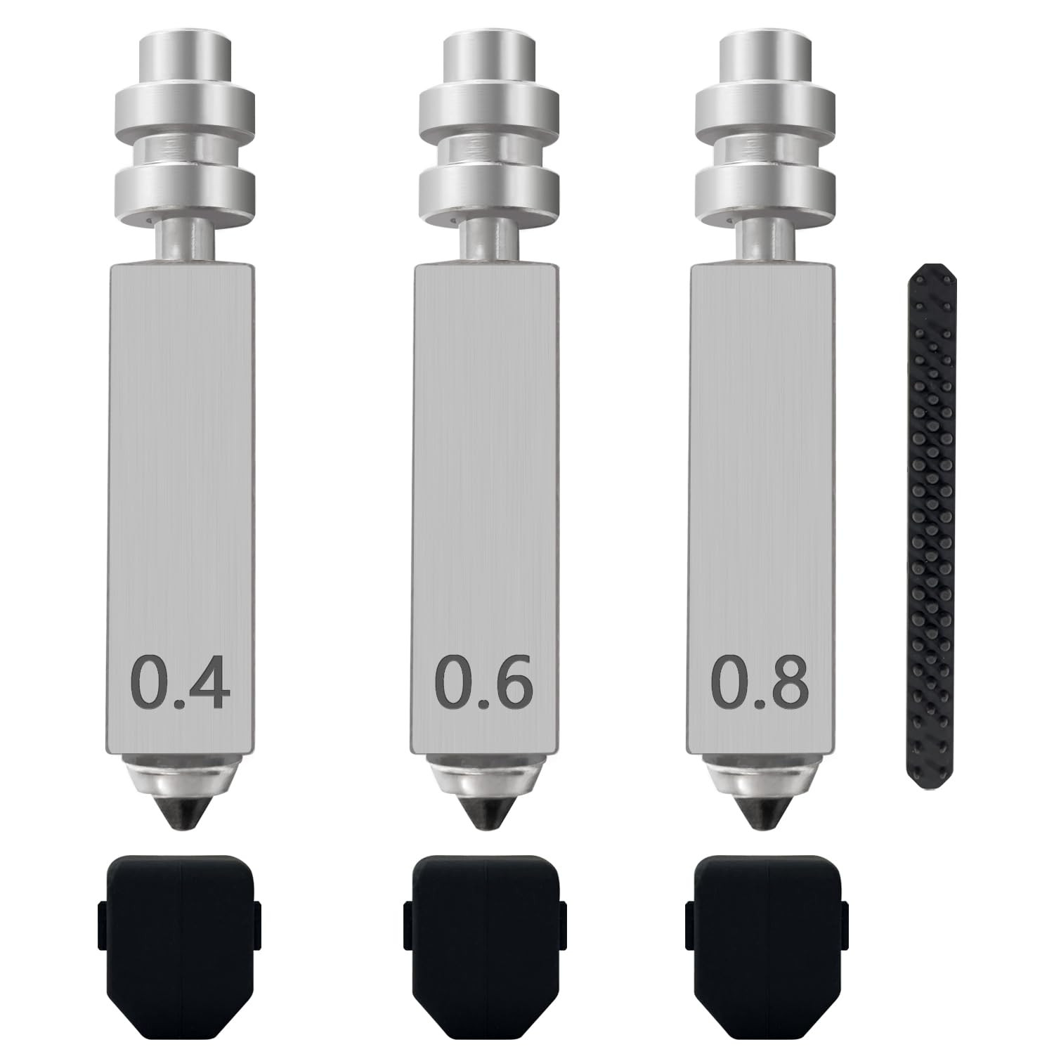 3PK 0.4MM 0.6MM 0.8MM Kobra X Nozzles Integrated Hardened Steel Nozzles Hotend Q