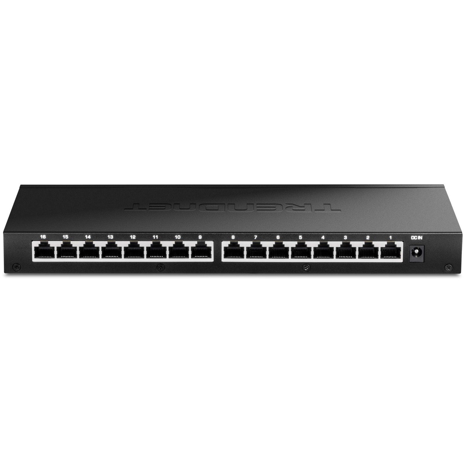 TRENDnet 16-Port Unmanaged 2.5G Desktop Network Ethernet 16-Port, Black