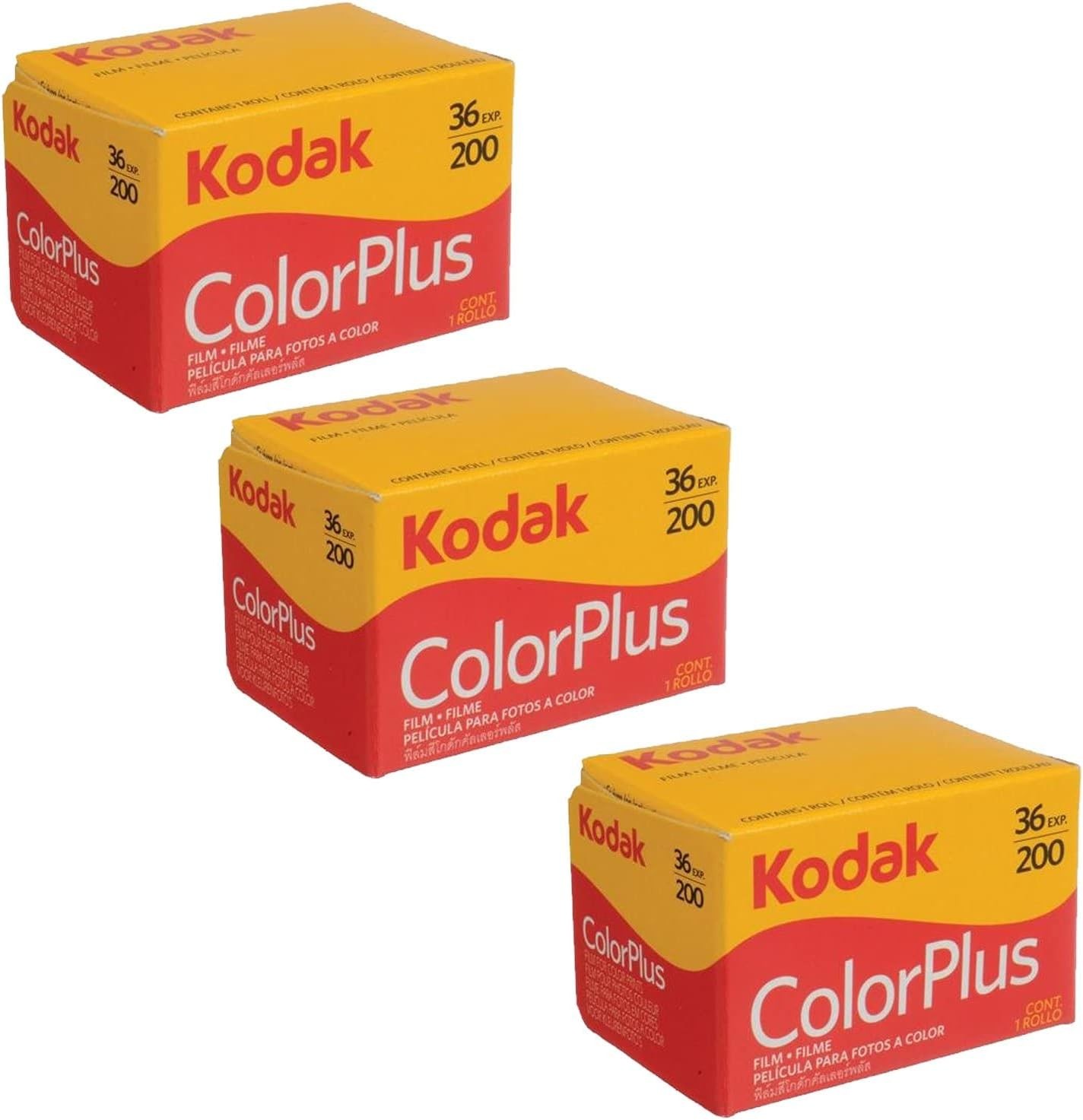Kodak colorplus film 200 (pack of 3) 