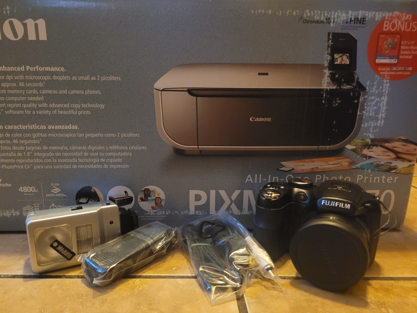 Canon PIXMA MP470  / Fujifilm Finepix S 1800 Optical Lens Camera (Brand New) 