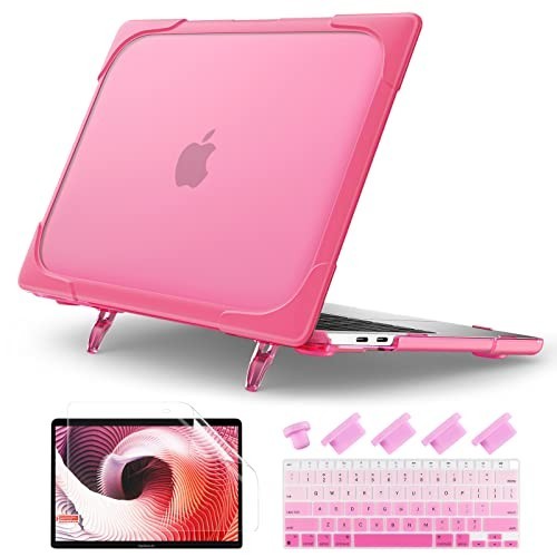 MacBook Air 13 Inch Case, Pink, Floral Pattern, Hard Shell, 4 Count