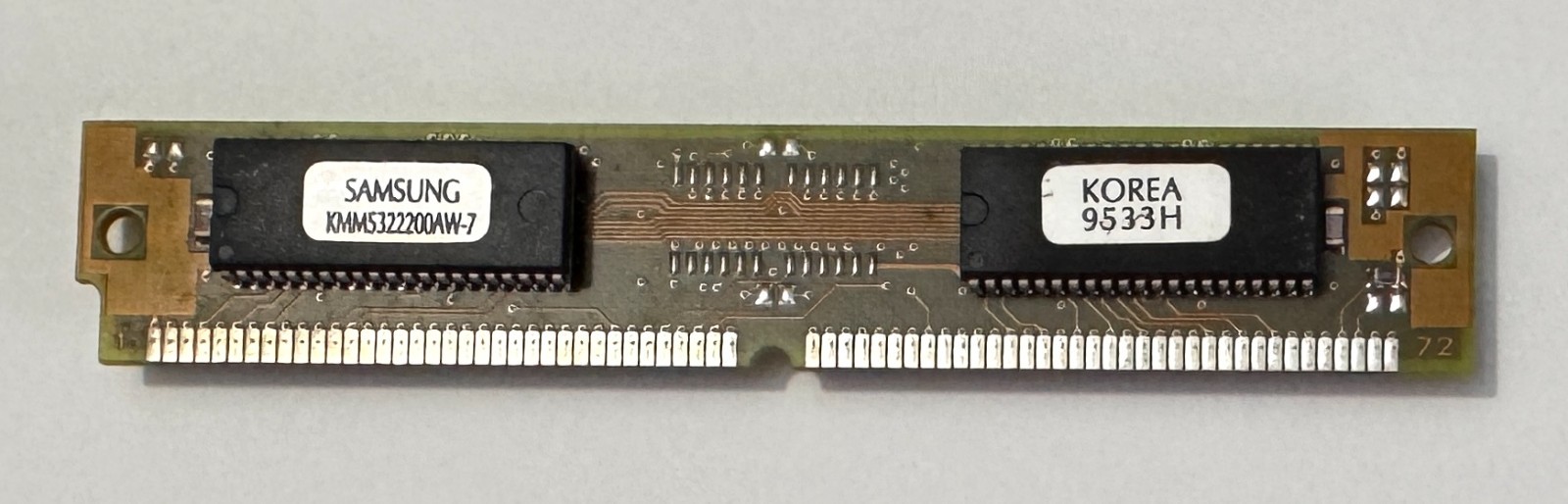 Samsung KMM5322200AW-7  8MB 72 Pin 70ns EDO memory