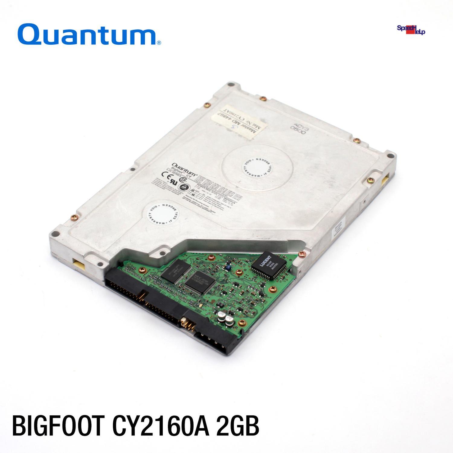 Ide Ata Hdd Quantum Bigfoot Cy2160a 2gb Hard Disk Tested 5.25" Inch