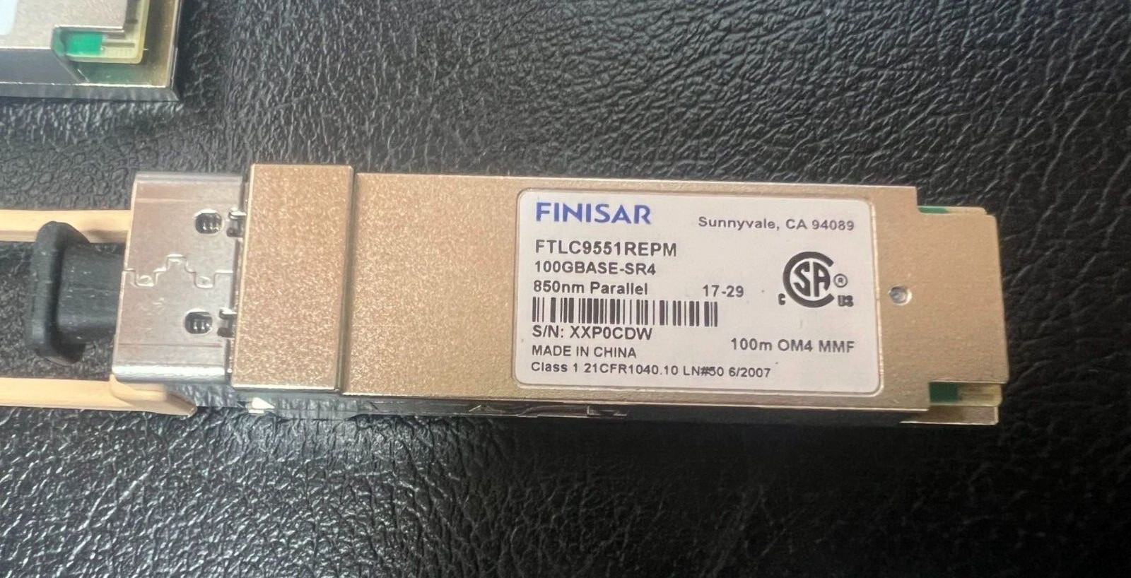 2PCS FINISAR FTLC9551REPM 100GBASE-SR4 850nm Parallel 100M OM4 MMF Transceiver