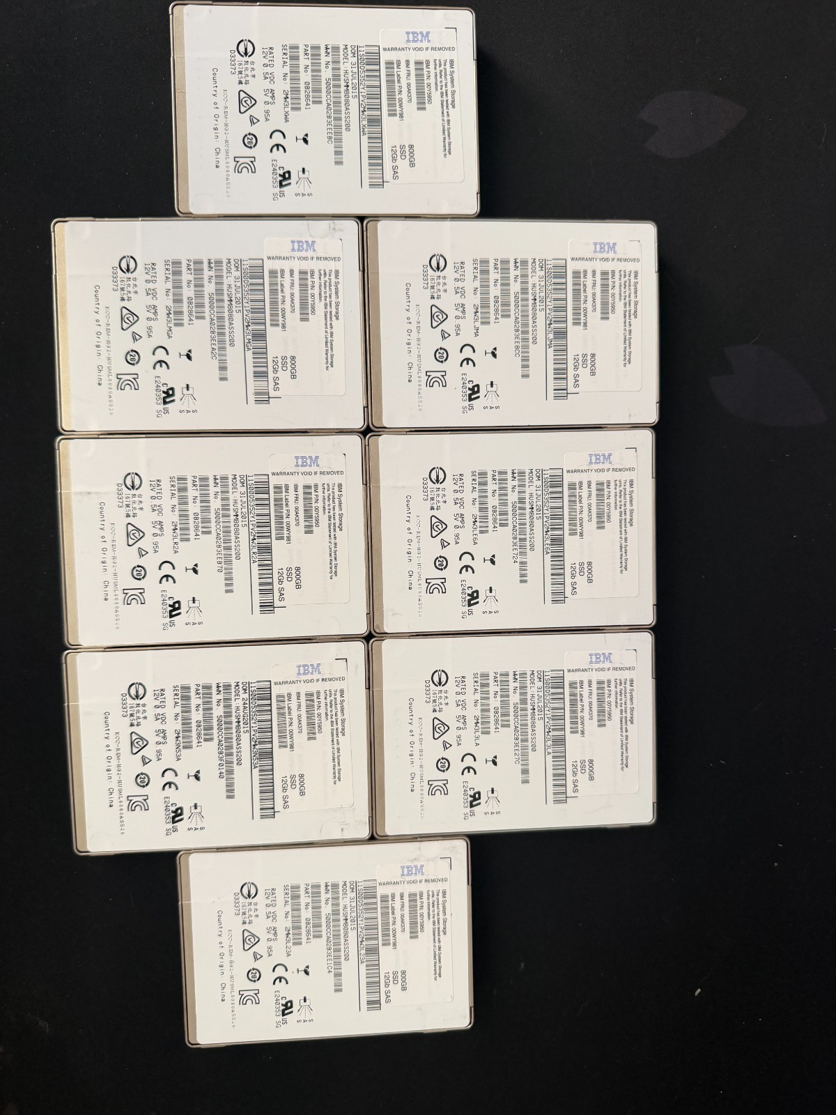 HGST Ultrastar SSD800MM HUSMM8080ASS20 800GB 12Gb SAS 2.5" SSD - Tested Per 1