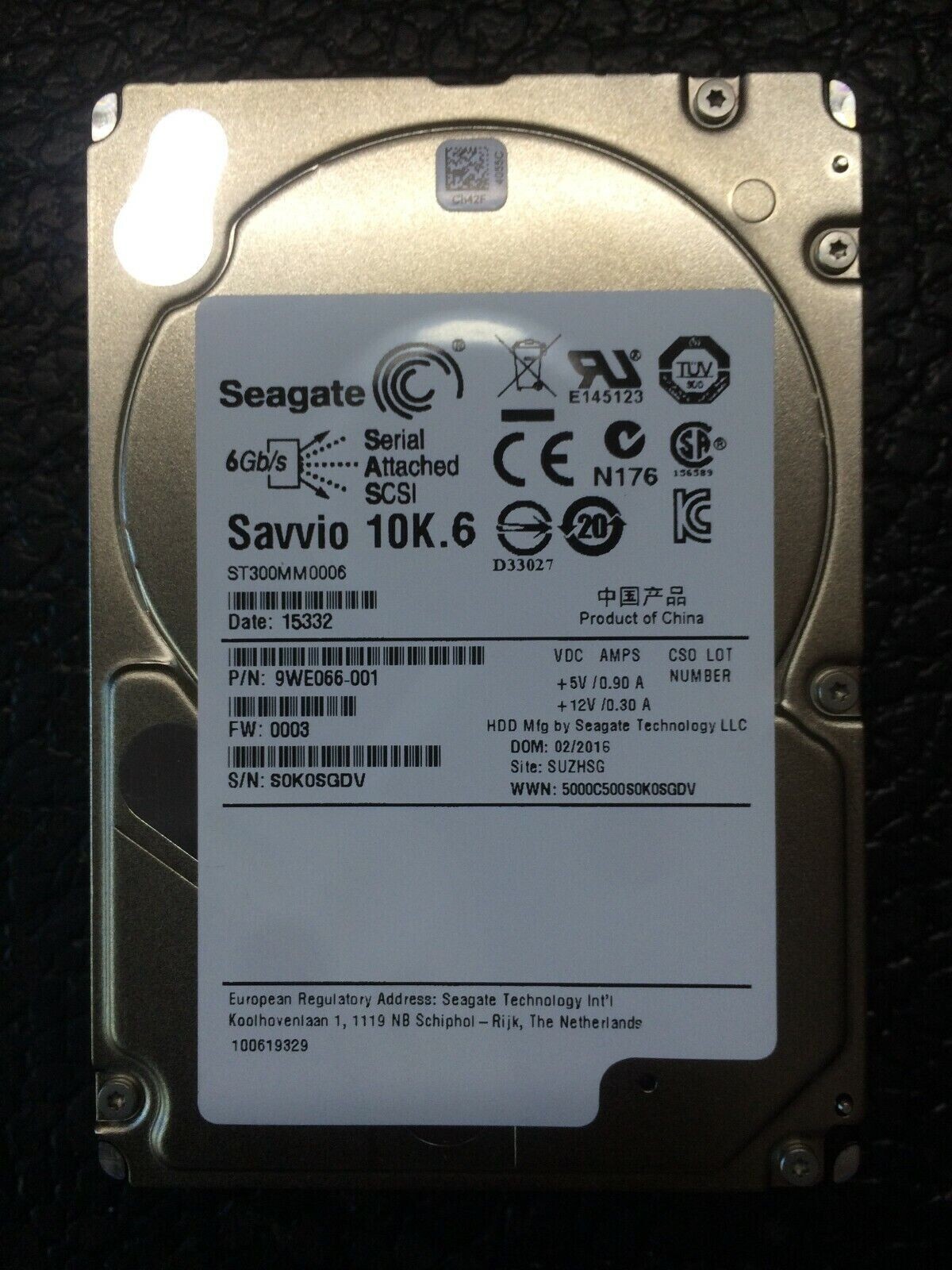 NEW Seagate ST300MM0006 300GB Savvio 10K.6 2.5" 6Gbps SAS HDD HARD DRIVE