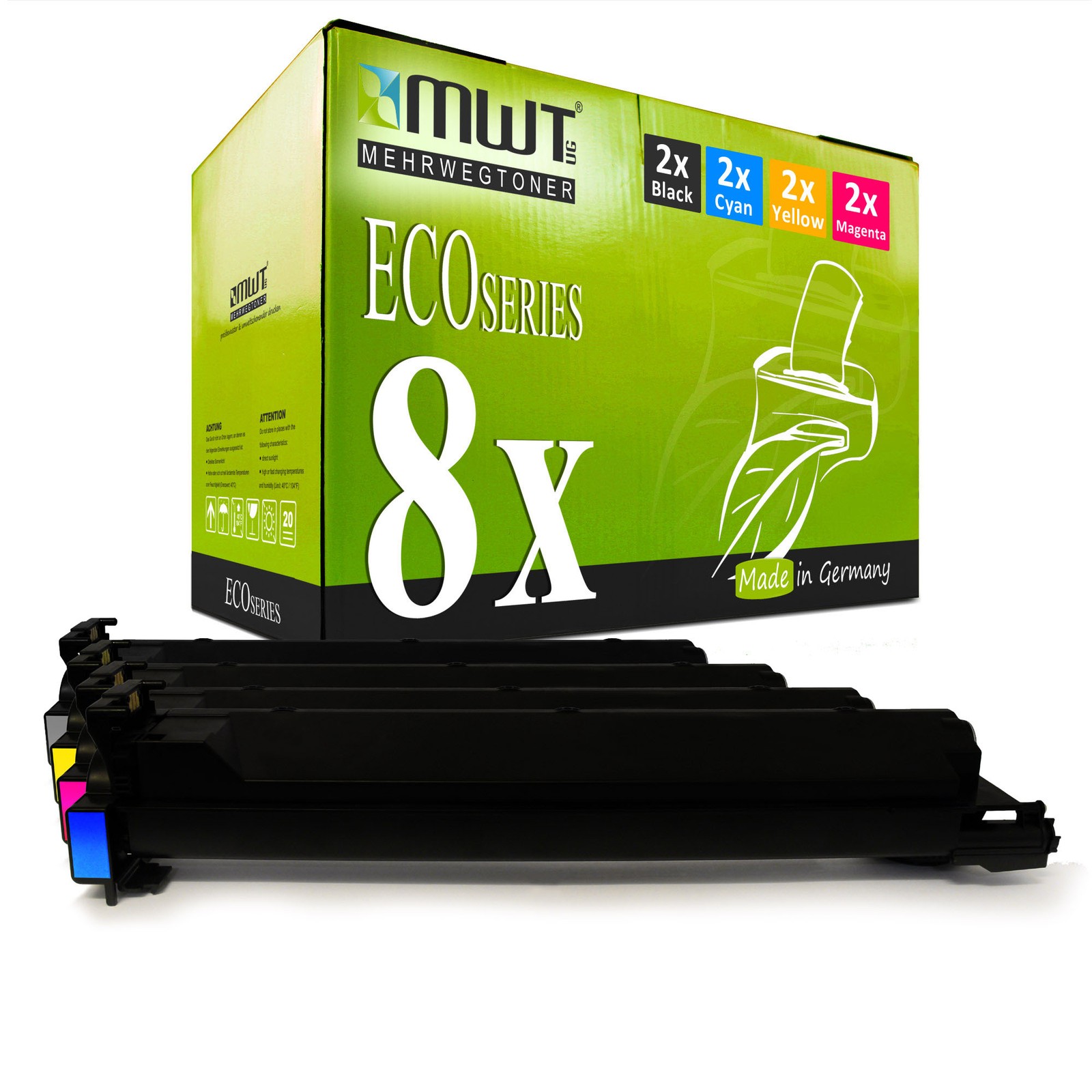 8x Eco Toner for Konica Minolta Bizhub C-250-P C-252-P C-240